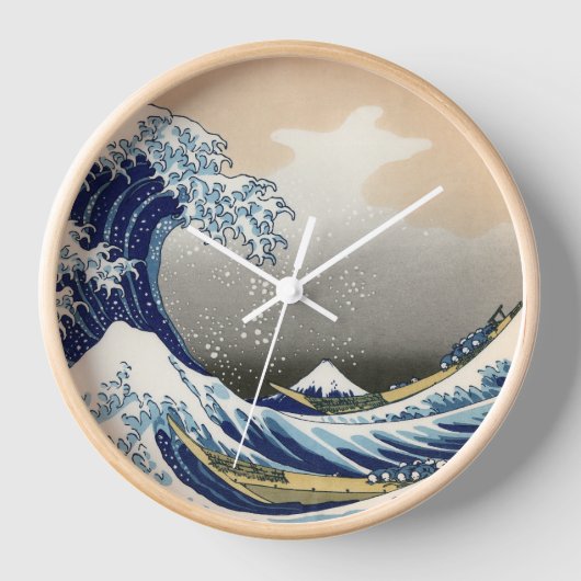 Great Wave Off Kanagawa | Hokusai | Uhr (Vorderseite)