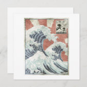 Great Wave Off Kanagawa Japanese Aesthetic Art Einladung (Vorne/Hinten)
