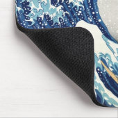 Great Wave Off Kanagawa Japanisch Fine Art Mousepad (Ecke)