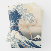 Great Wave off Kanagawa Japanisch Ukiyo-e Decoupag Geschenkpapier Set (Beispiel)