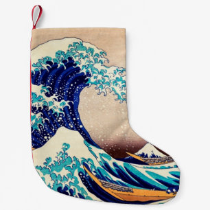 Great Wave Off Kanagawa Japanisch Vintage Kunst Kleiner Weihnachtsstrumpf