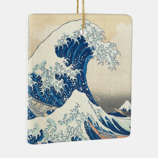 Great Wave off Kanagawa, japanische Kunst, Hokusai Keramikornament (Rechts)
