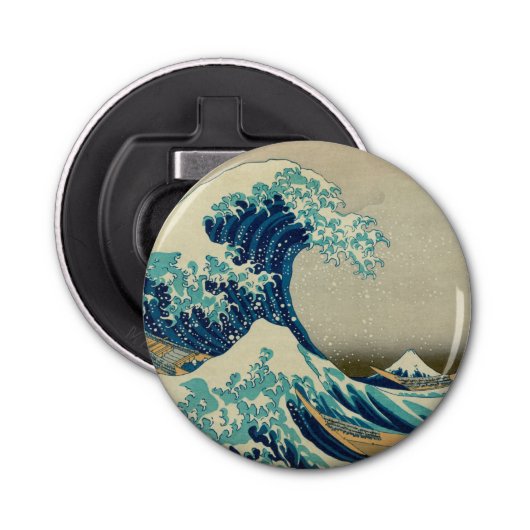 Great Wave Off Kanagawa & japanische Kunst /Japan Flaschenöffner (Vorderseite)