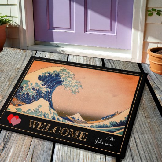 Great Wave Off Kanagawa & japanische Kunst /Japan Fußmatte