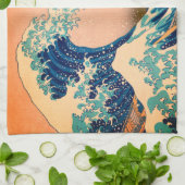 Great Wave Off Kanagawa & japanische Kunst /Japan Geschirrtuch (Gefaltet)