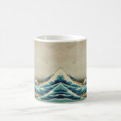 Great Wave Off Kanagawa & japanische Kunst /Japan Kaffeetasse (Mittel)