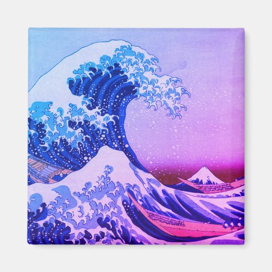 Great Wave Off Kanagawa & japanische Kunst /Japan Magnet (Vorne)