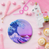 Great Wave Off Kanagawa & japanische Kunst /Japan Pappteller (Party)