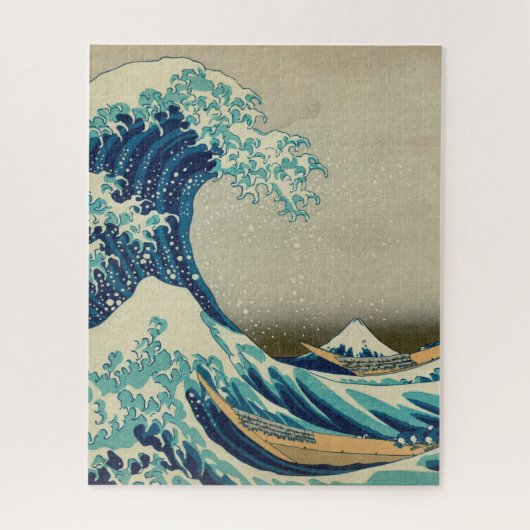 Great Wave Off Kanagawa & japanische Kunst /Japan Puzzle (Vertikal)