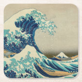 Great Wave Off Kanagawa & japanische Kunst /Japan Rechteckiger Pappuntersetzer (Vorderseite)