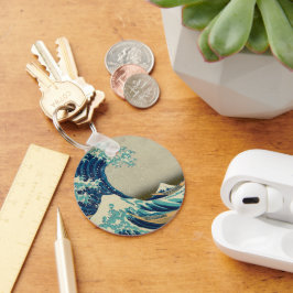 Great Wave Off Kanagawa & japanische Kunst /Japan Schlüsselanhänger