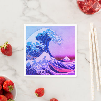 Great Wave Off Kanagawa & japanische Kunst /Japan Serviette