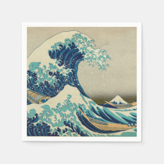 Great Wave Off Kanagawa & japanische Kunst /Japan Serviette