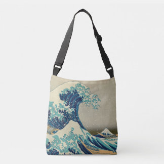 Great Wave Off Kanagawa & japanische Kunst /Japan Tragetaschen Mit Langen Trägern
