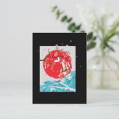 Great Wave off Kanagawa Japanischer Fischkarpfen K Postkarte (Stehend Vorderseite)