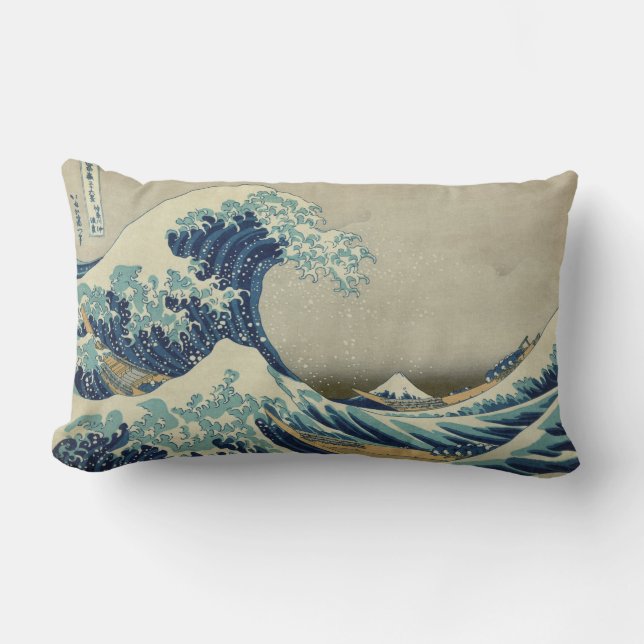 Great Wave off Kanagawa Kissen (Vorderseite)