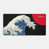 Great Wave Off Kanagawa Moderne Drehung Personalis Schreibtischunterlage (Vorderseite)
