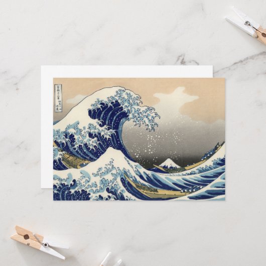 Great Wave Off Kanagawa & Mount Fuji Japan Sea (Vorderseite/Rückseite Beispiel)