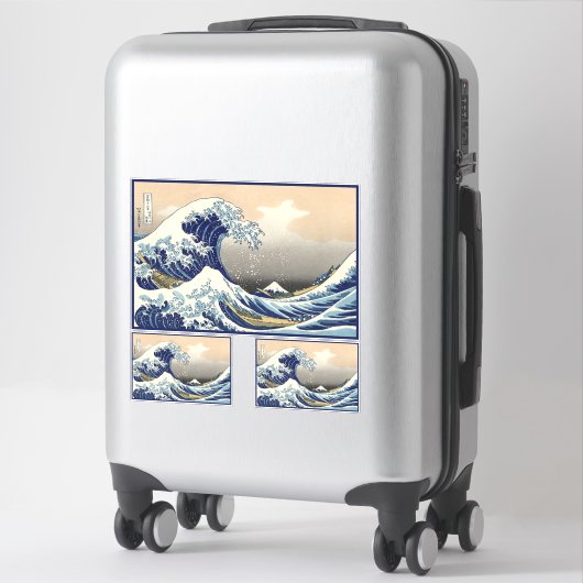 Great Wave Off Kanagawa & Mount Fuji Japan Sea Aufkleber (Koffer)