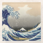 Great Wave Off Kanagawa & Mount Fuji Japan Sea Glasuntersetzer (Vorderseite)