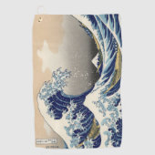 Great Wave Off Kanagawa & Mount Fuji Japan Sea Golfhandtuch (Vorderseite)