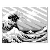 Great Wave Off Kanagawa & Mount Fuji Japan Sea Gummistempel (Prägung)