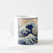 Great Wave Off Kanagawa & Mount Fuji Japan Sea Kaffeetasse (Vorderseite Links)