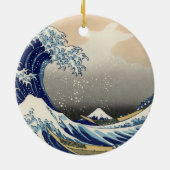 Great Wave Off Kanagawa & Mount Fuji Japan Sea Keramik Ornament (Hinten)