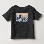 Great Wave Off Kanagawa & Mount Fuji Japan Sea Kleinkind T-shirt (Vorderseite)