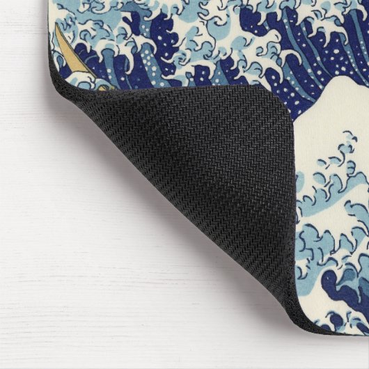 Great Wave Off Kanagawa & Mount Fuji Japan Sea Mousepad (Ecke)