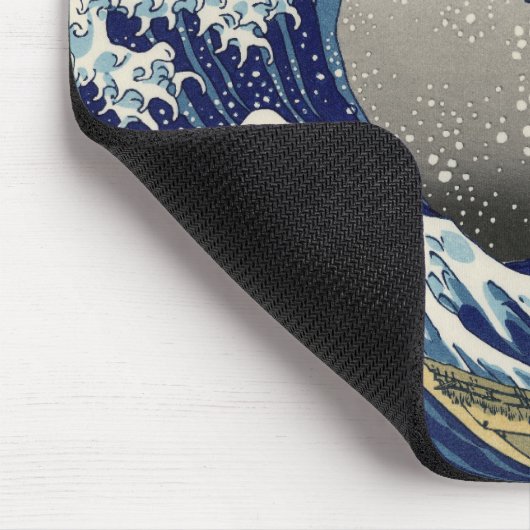 Great Wave Off Kanagawa & Mount Fuji Japan Sea Mousepad (Ecke)