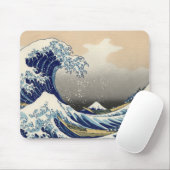 Great Wave Off Kanagawa & Mount Fuji Japan Sea Mousepad (Mit Mouse)