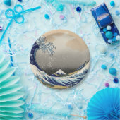 Great Wave Off Kanagawa & Mount Fuji Japan Sea Pappteller (Party)