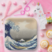 Great Wave Off Kanagawa & Mount Fuji Japan Sea Pappteller (Party)