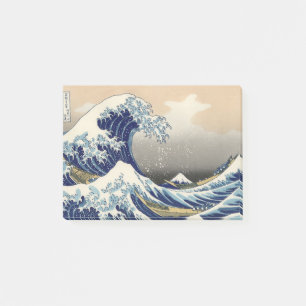 Great Wave Off Kanagawa & Mount Fuji Japan Sea Post-it Klebezettel