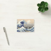 Great Wave Off Kanagawa & Mount Fuji Japan Sea Post-it Klebezettel (Büro)