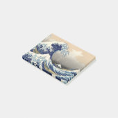 Great Wave Off Kanagawa & Mount Fuji Japan Sea Post-it Klebezettel (angewinkelt)
