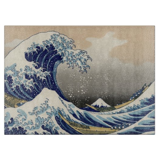 Great Wave Off Kanagawa & Mount Fuji Japan Sea Schneidebrett (Vorderseite)
