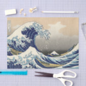 Great Wave Off Kanagawa & Mount Fuji Japan Sea Seidenpapier (Handwerk)