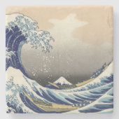 Great Wave Off Kanagawa & Mount Fuji Japan Sea Steinuntersetzer (Vorderseite)