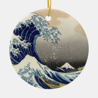 Great Wave Off Kanagawa Orientale Kunstkunst Keramikornament