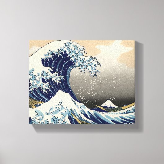 Great Wave Off Kanagawa Orientale Kunstkunst Leinwanddruck (Vorderseite)