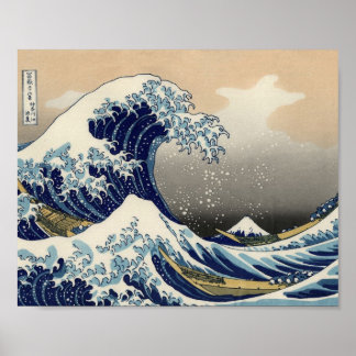 Great Wave Off Kanagawa Orientale Kunstkunst Poster