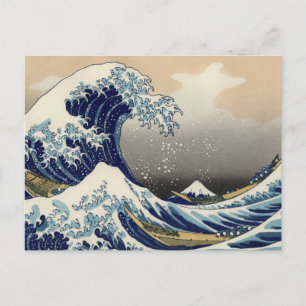 Great Wave Off Kanagawa Orientale Kunstkunst Postkarte