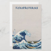 Great Wave off Kanagawa Personalisiert Briefpapier (Vorne/Hinten)