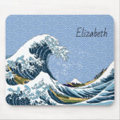 Great Wave off Kanagawa Personalisiert Mousepad (Vorne)