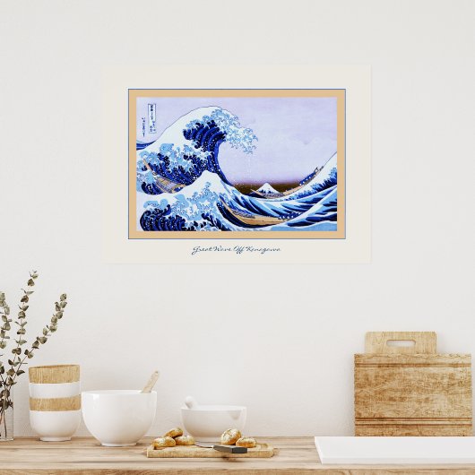 Great Wave Off Kanagawa Poster (Küche)