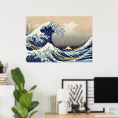 Great Wave Off Kanagawa Poster (Heimbüro)