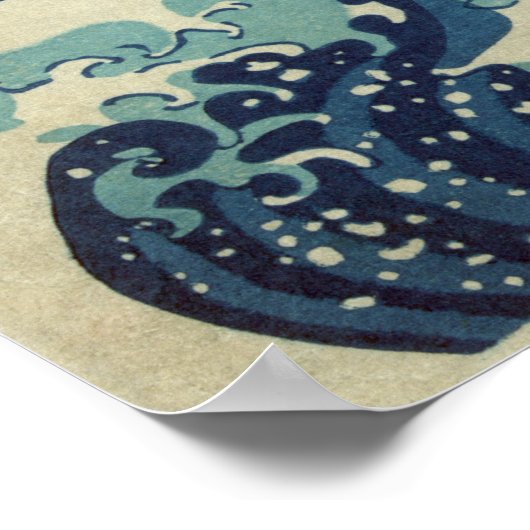 Great Wave Off Kanagawa Poster (Ecke)