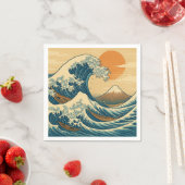 Great Wave Off Kanagawa Serviette (Beispiel)